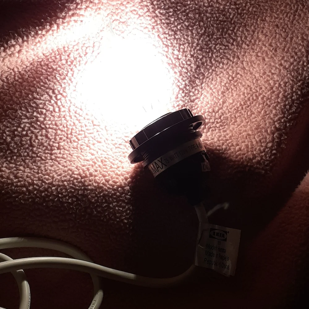 IKEA HEMMA Cord Socket Type A Bulb White 15 ft.